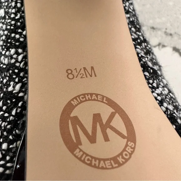 Michael Kors Sabrina Chain Heel Tweed Pumps - Picture 8 of 15